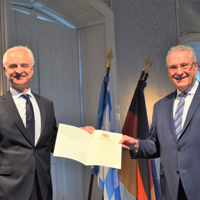 Bayerns Innenminister Joachim Herrmann und Dr. Konrad Schober