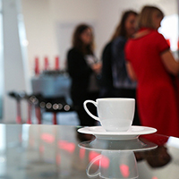 Kaffeepause, Konferenz, Frauen