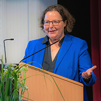 Ansprache am Rednerpult