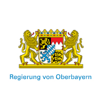 Staatswappen mit Schriftzug Regierung von Oberbayern
