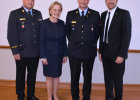 v.l.n.r.: Stefan Kreitmeier (Kreisbrandrat Landkreis Neuburg-Schrobenhausen), Regierungspräsidentin Maria Els, Peter Mayer (Kreisbrandinspektor), Peter von der Grün (Landrat des Landkreises Neuburg-Schrobenhausen)