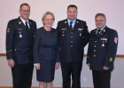 v.l.n.r.: Johann Eitzenberger (Vorsitzender LFV Bayern), Regierungspräsidentin Maria Els, Roland Seemüller (Kreisbrandmeister), Armin Wiesbeck (Kreisbrandrat des Landkreises Pfaffenhofen a.d. Ilm)