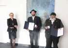 v. l. n. r.: Regierungspräsidentin Maria Els, Stefan Parnitzki, Michael Schmid  