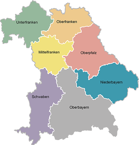 Bayern Regierungsbezirke